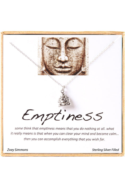 'Emptiness' Boxed Charm Necklace - SF