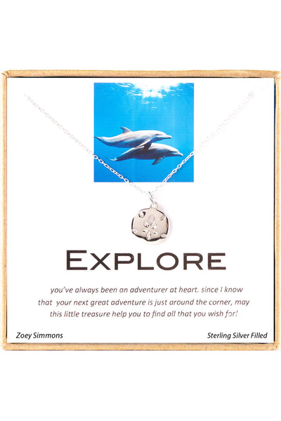 'Explore' Boxed Charm Necklace - SF