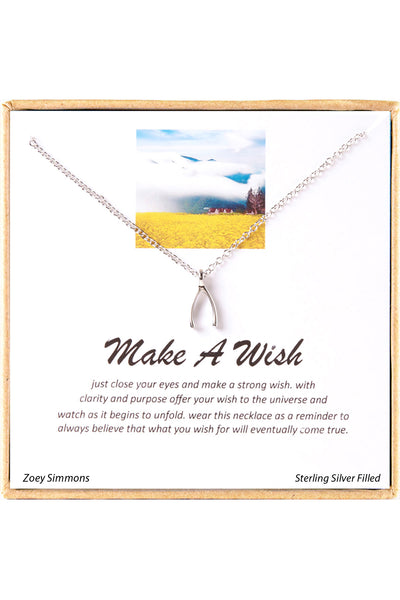 'Make A Wish' Boxed Charm Necklace - SF