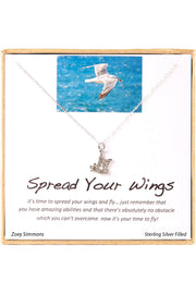 'Spread Your Wings' Boxed Charm Necklace - SF