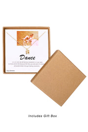 'Dance' Boxed Charm Necklace - GF
