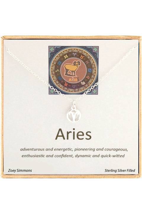 'Zodiac' Boxed Aries Necklace - SF