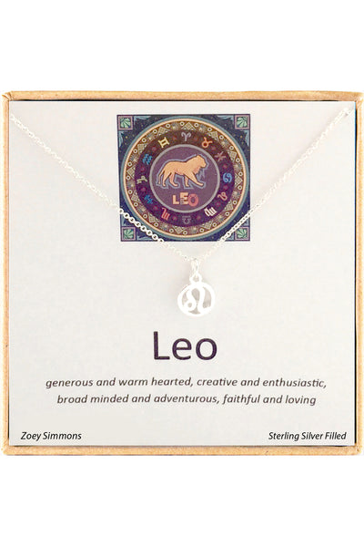 'Zodiac' Boxed Leo Necklace - SF