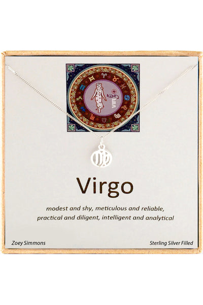 'Zodiac' Boxed Virgo Necklace - SF