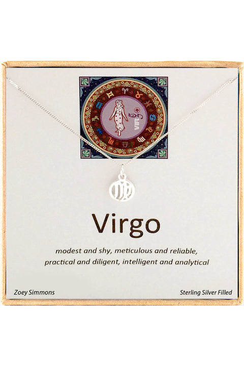 'Zodiac' Boxed Virgo Necklace - SF