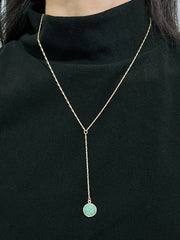 Amazonite Y Necklace - GF