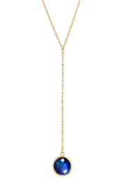Labradorite Doublet Y Necklace - GF
