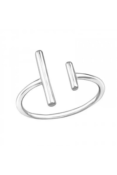 Sterling Silver Double Bar Ring - SS