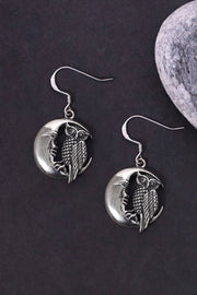 Moon & Owl Earrings - SF