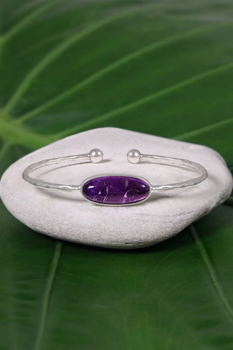 Amethyst Cuff Bracelet - SF