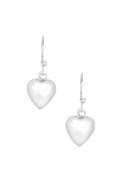 Polished Heart Earrings - SF