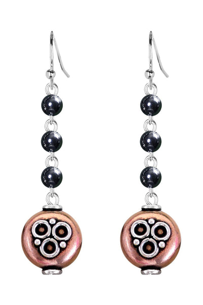 Hematite Evelyn Drop Earrings - SF