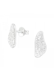 Sterling Silver Pattern Ear Studs - SS