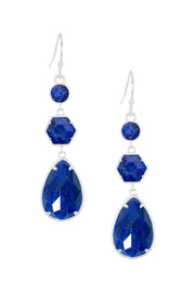 Lapis Statement Earrings - SF