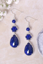 Lapis Statement Earrings - SF