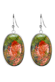 Unakite Statement Earrings - SF