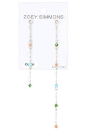 Mixed Austrian Crystal Drop Earrings - SF