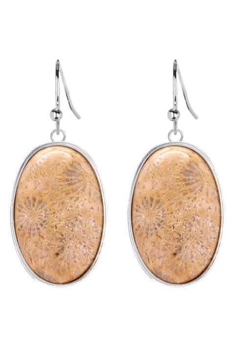 Lily Fossil Statement Earrings - SF