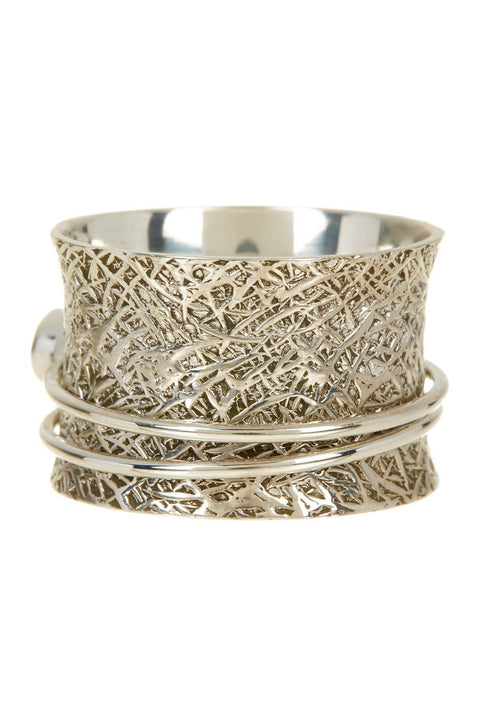Faux Pearl Spinner Ring - SF