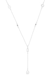 Moonstone Crystal Christine Y Necklace - SF