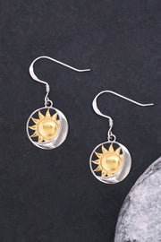 Sun & Moon Drop Earrings - SF