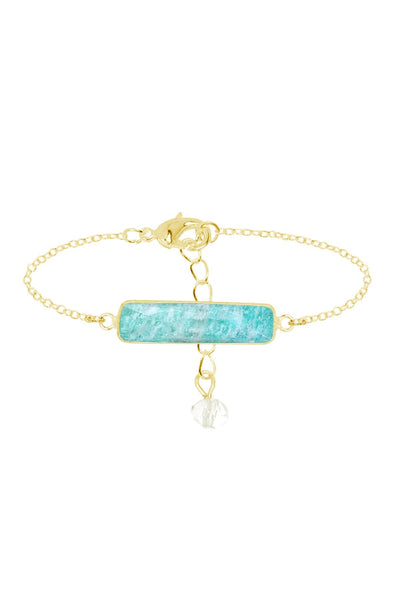 Amazonite Bar Bracelet - GF