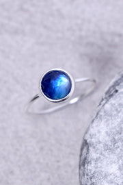 Labradorite Doublet Petite Cabochon Ring - SF