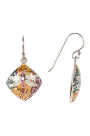 Mother Of Pearl Dragonfly Earrings - SF