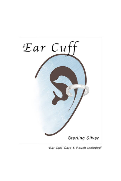 Sterling Silver Plain Cut Ear Cuff - SS