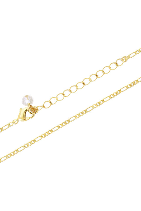 14k Gold Plated 2mm Figaro Chain - GP