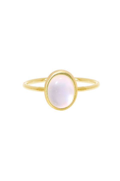 Mother Of Pearl Small Cab Ring - GF