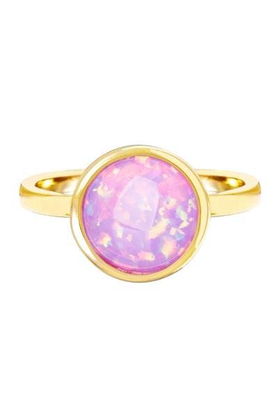 Cotton Candy Ring In Created Opal - GF