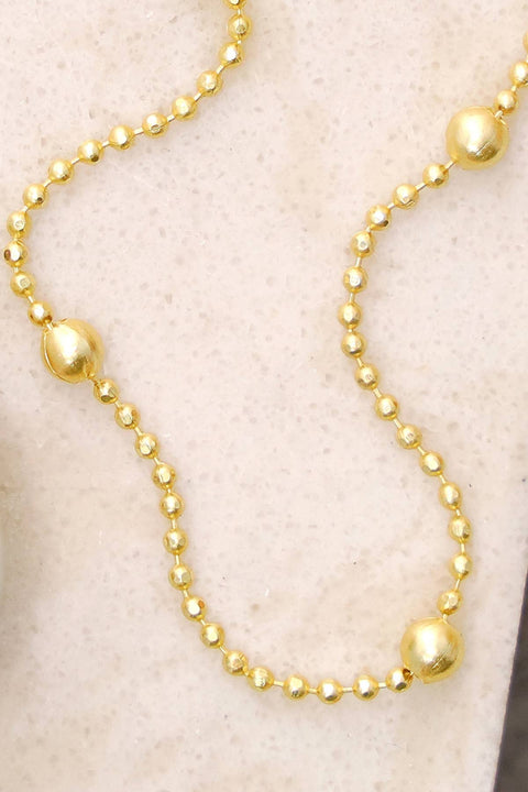 14k Gold Plated 1mm Bead Chain - GP