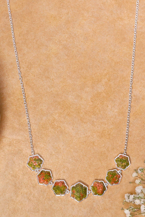 Unakite Statement Necklace - SF