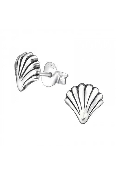 Sterling Silver Shell Ear Studs - SS