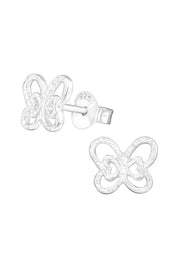 Sterling Silver Butterfly Ear Studs - SS