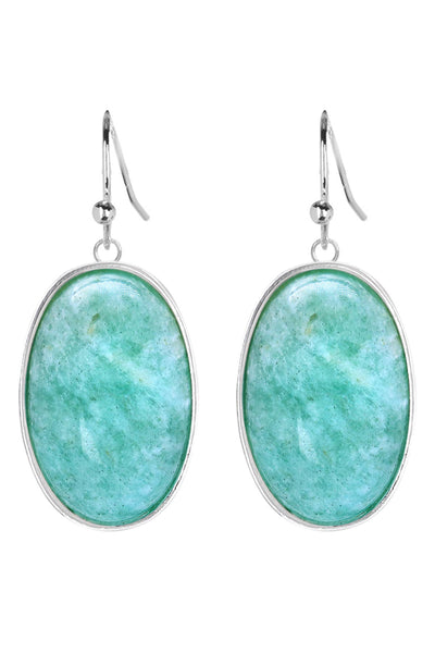 Amazonite Statement Earrings - SF