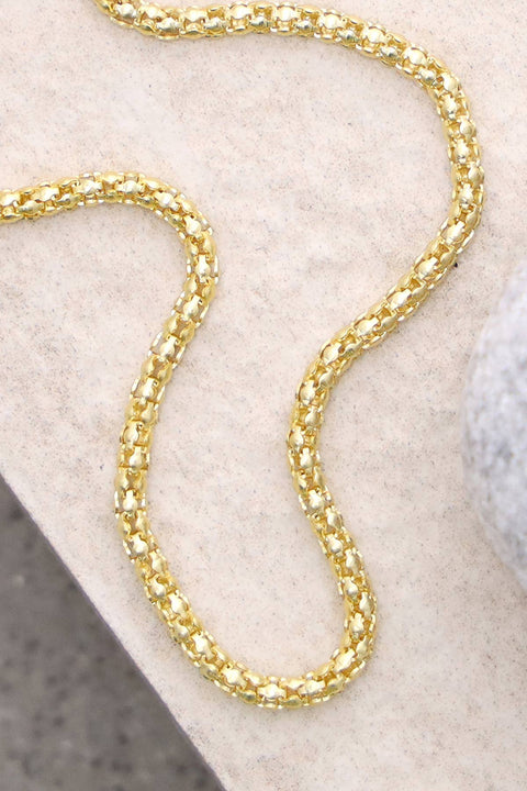 14k Gold Plated 2mm Popcorn Chain - GP