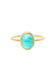 Amazonite Small Cab Ring - GF