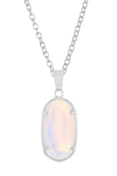 Moonstone Crystal Pendant Necklace - SF