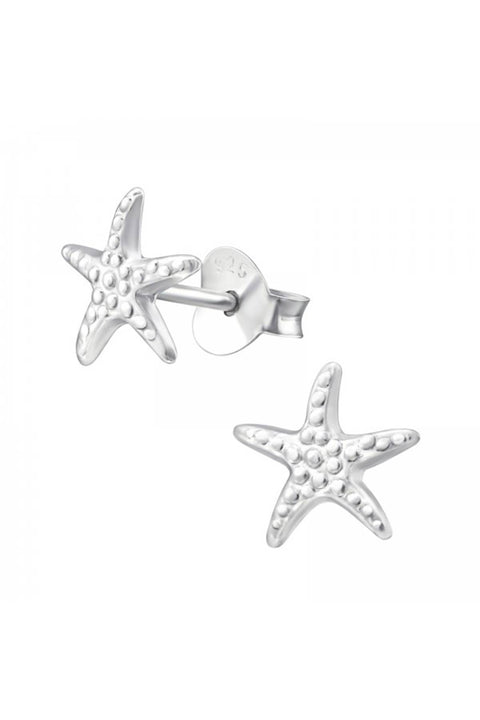 Sterling Silver Starfish Ear Studs - SS