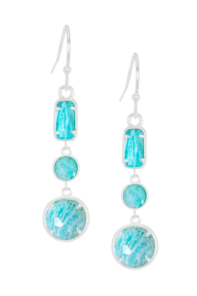 Amazonite Drop Earrings - SF