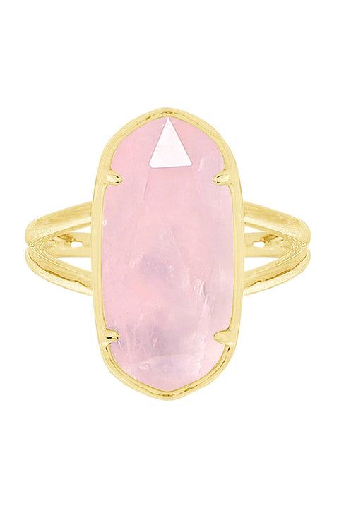 Rose Quartz Casey Ring - GF