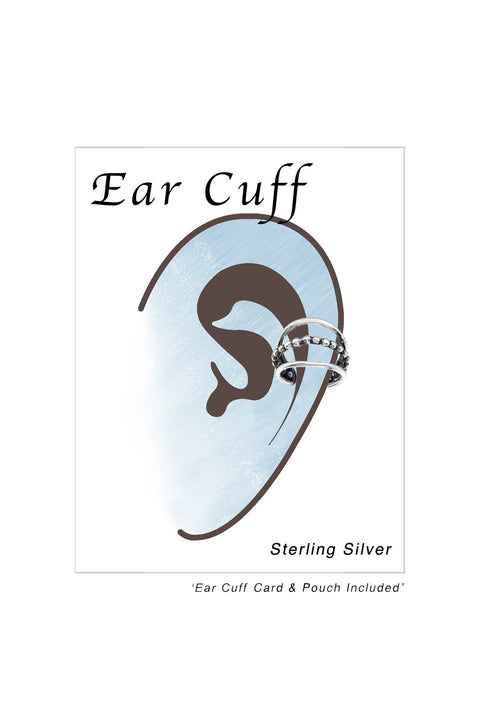 Sterling Silver Plain Ear Cuff - SS