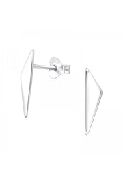 Sterling Silver Triangle Ear Studs - SS