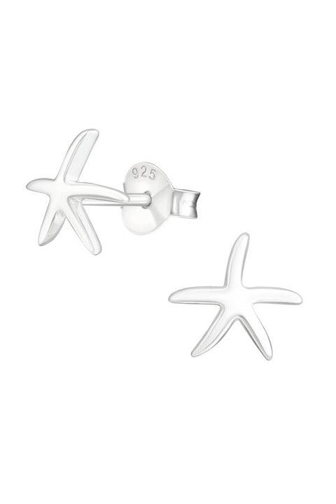 Sterling Silver Starfish Ear Studs - SS