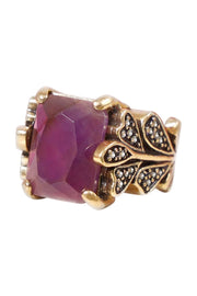 Amethyst & CZ Garden Ring - BR