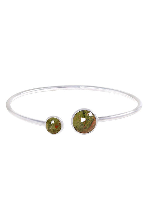 Unakite Orbit Cuff Bracelet - SF