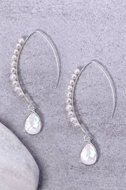 Mother Of Pearl & Sterling Silver Threader Earrings - SS