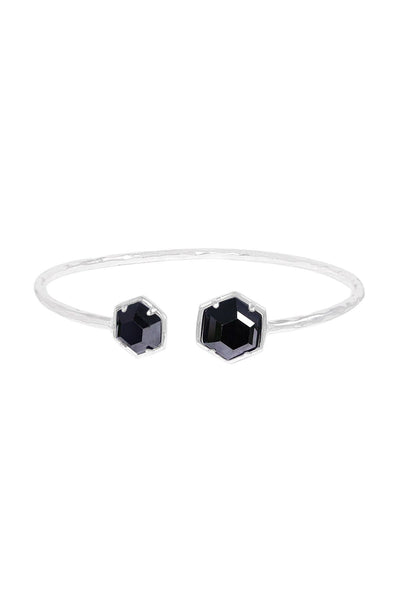 Hematite Octagon Cuff Bracelet - SF